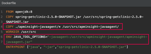 Adding argument to the startup command