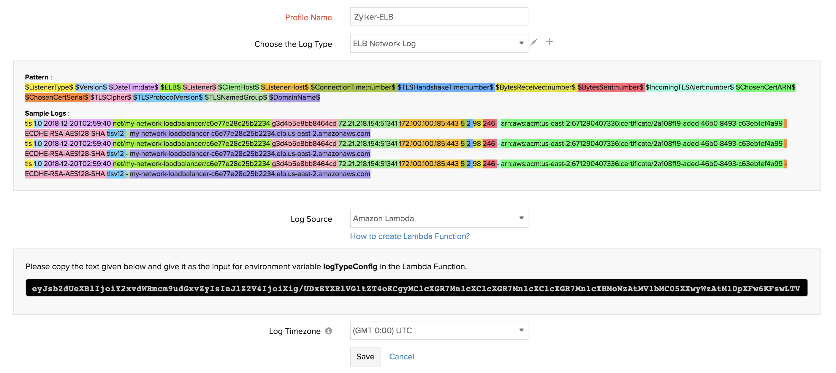 network-elb-variable logTypeConfig