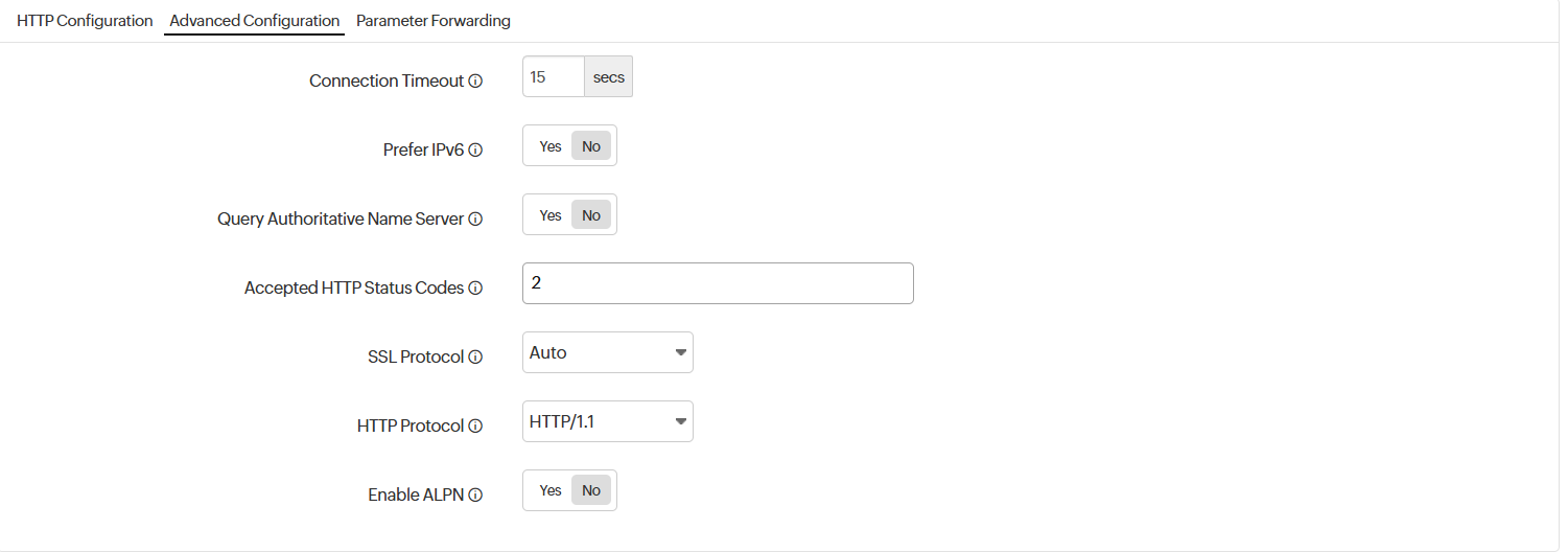 Advance Configuration Advance Configuration